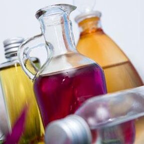 Aceites para el tratamiento de la artrosis de rodilla.