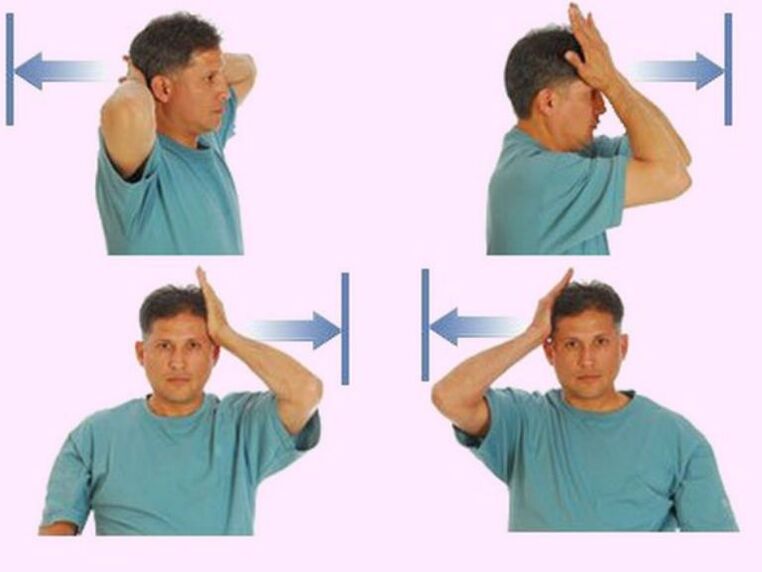 Ejercicios que favorecen el tratamiento y prevención de la osteocondrosis cervical.